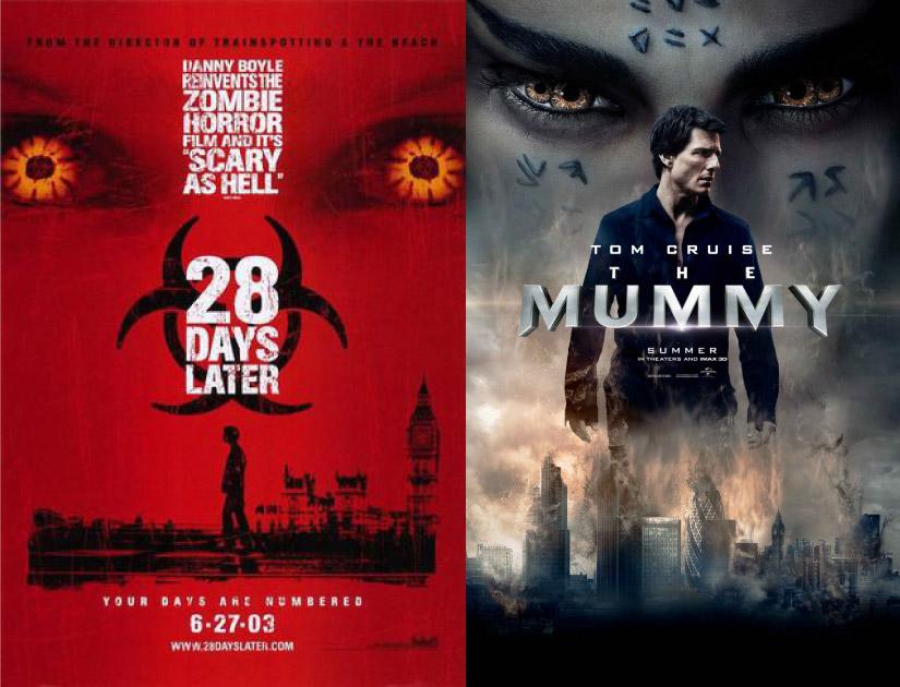 Affiche The Mummy contre 28 jours plus tard