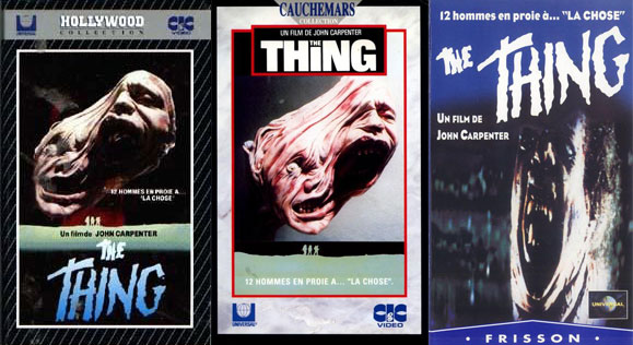 The Thing VHS cover